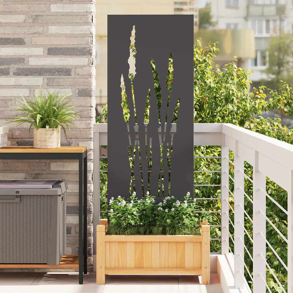 Garten dekoratives Panel Schwarz 50 x 140 cm