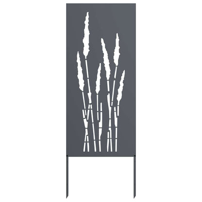 Garten Sichtschutz-Leinwand Floral Anthrazit 50 x 140 cm