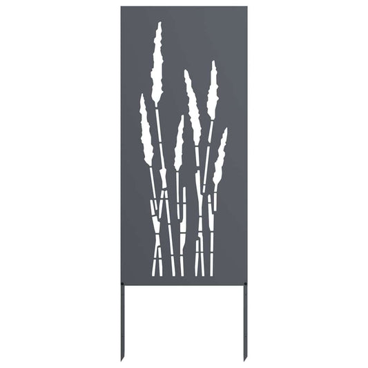 Garten Sichtschutz-Leinwand Floral Anthrazit 50 x 140 cm
