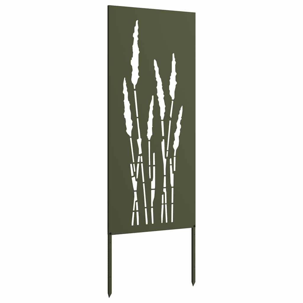 Garten Sichtschutz-Leinwand Floral Olivgrün 50 x 140 cm