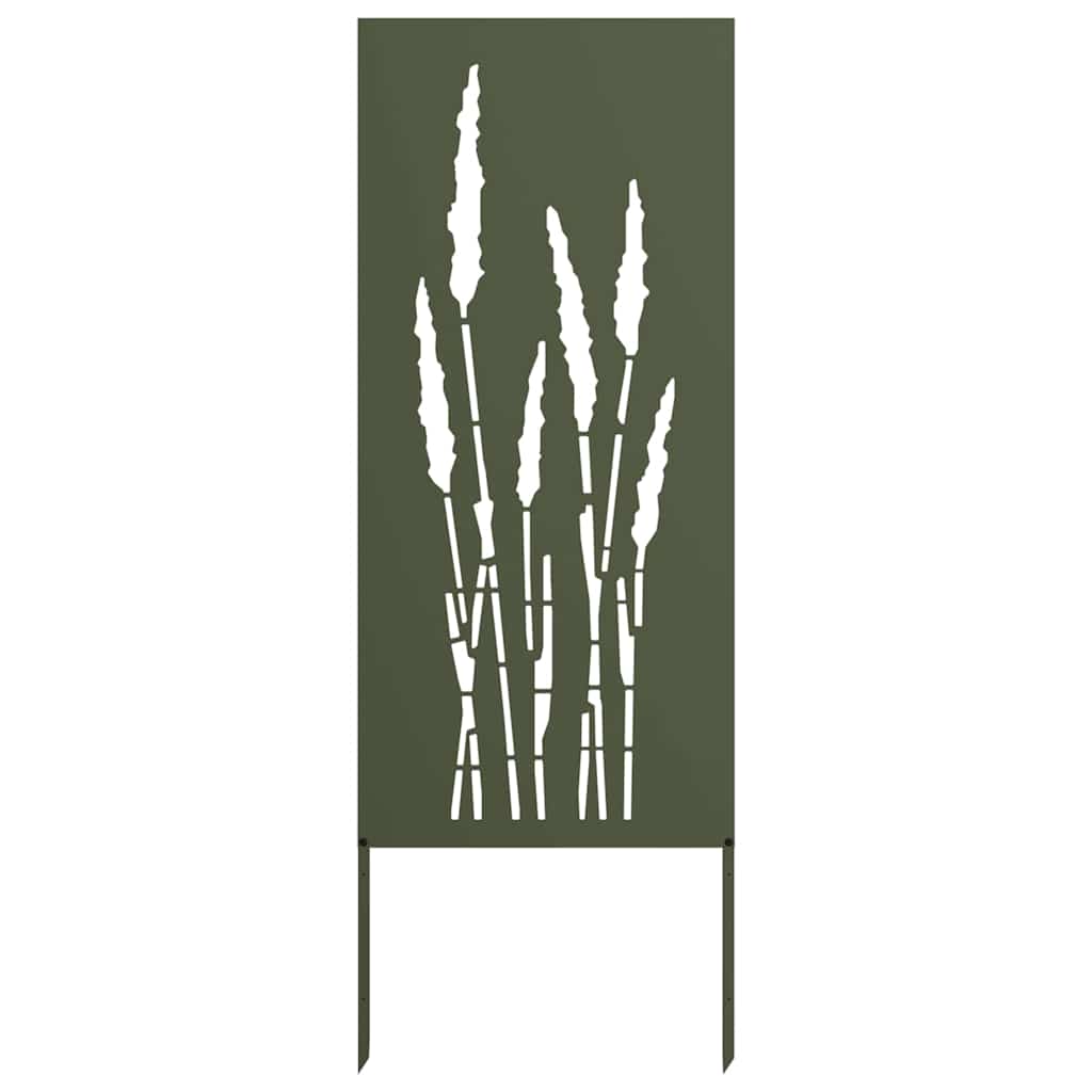 Garten Sichtschutz-Leinwand Floral Olivgrün 50 x 140 cm