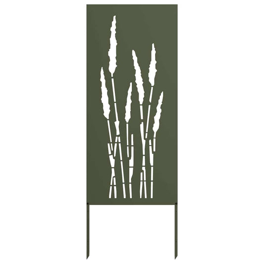 Garten Sichtschutz-Leinwand Floral Olivgrün 50 x 140 cm