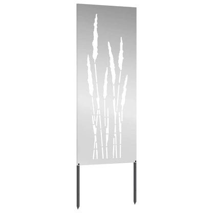 Garten Sichtschutz-Leinwand Silber 50 x 140 cm Verzinkter Stahl