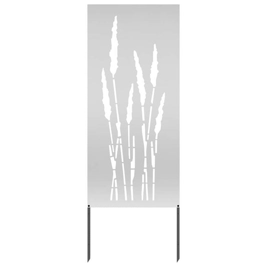 Garten Sichtschutz-Leinwand Silber 50 x 140 cm Verzinkter Stahl