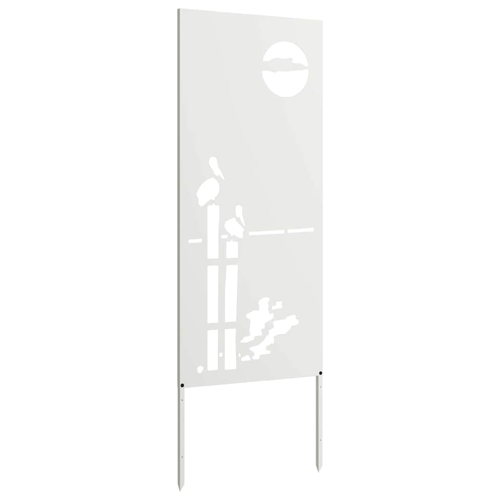 Garten Sichtschutz-Leinwand Weiß 50 x 140 cm