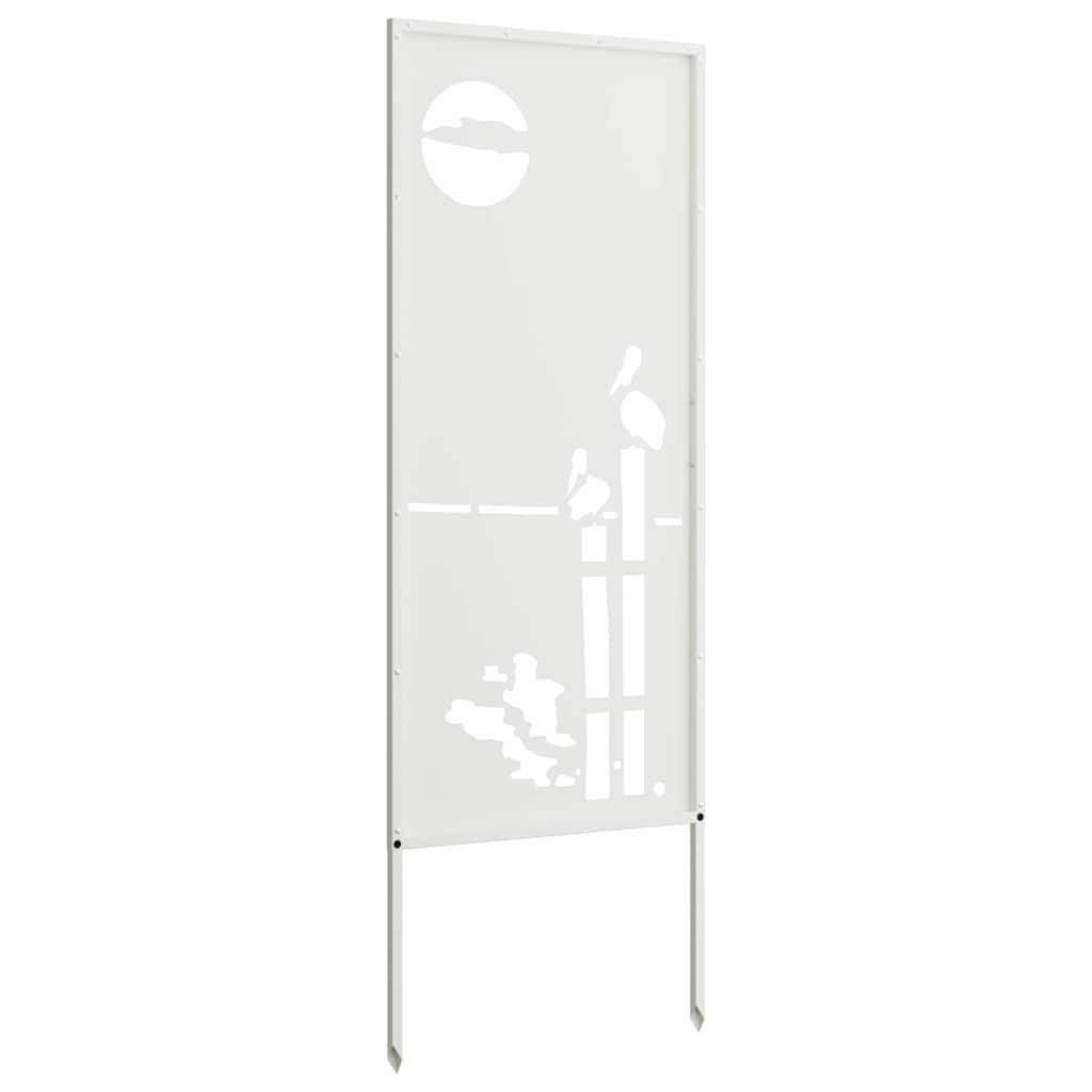 Garten Sichtschutz-Leinwand Weiß 50 x 140 cm