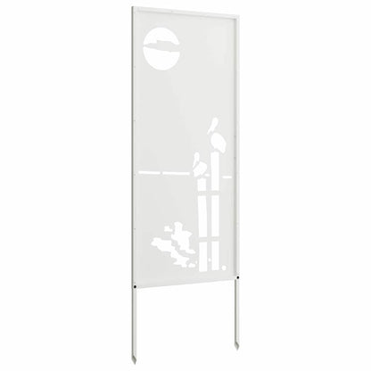 Garten Sichtschutz-Leinwand Weiß 50 x 140 cm