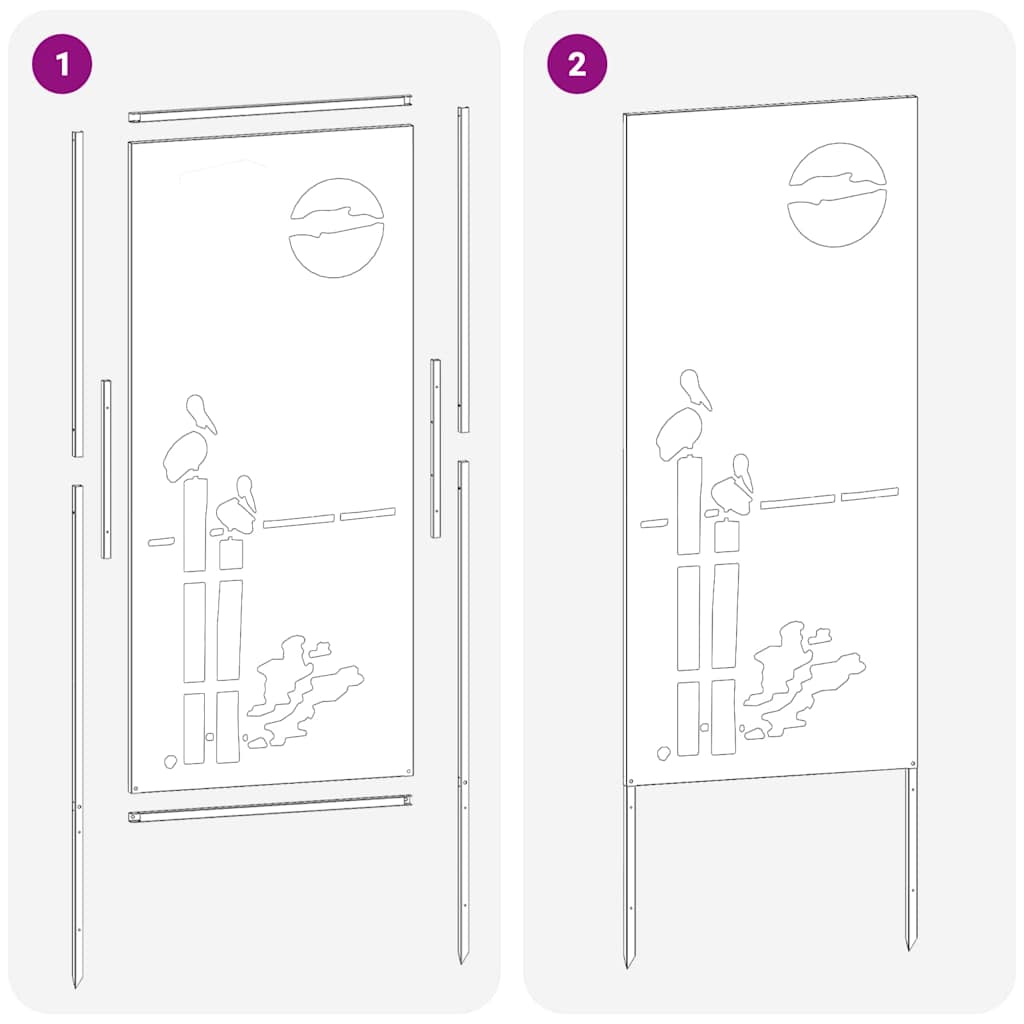 Garten Sichtschutz-Leinwand Olivgrün 50 x 140 cm