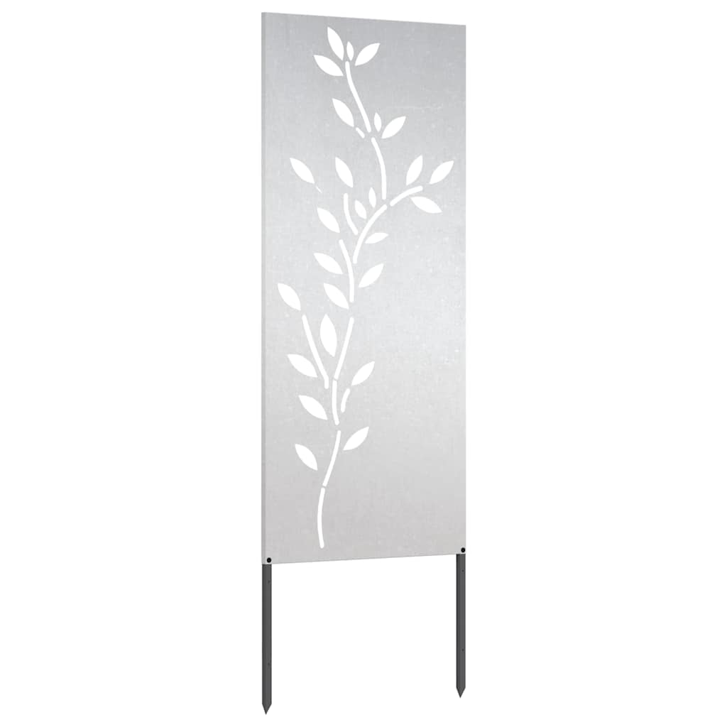 Garten dekoratives Panel Silber 50 x 140 cm Edelstahl