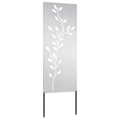 Garten dekoratives Panel Silber 50 x 140 cm Edelstahl
