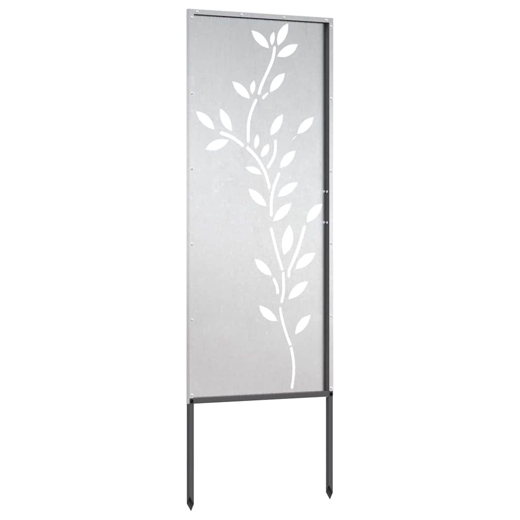 Garten dekoratives Panel Silber 50 x 140 cm Edelstahl
