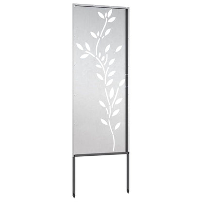 Garten dekoratives Panel Silber 50 x 140 cm Edelstahl