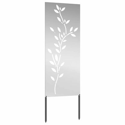 Garten dekoratives Panel Silber 50 x 140 cm Verzinkter Stahl
