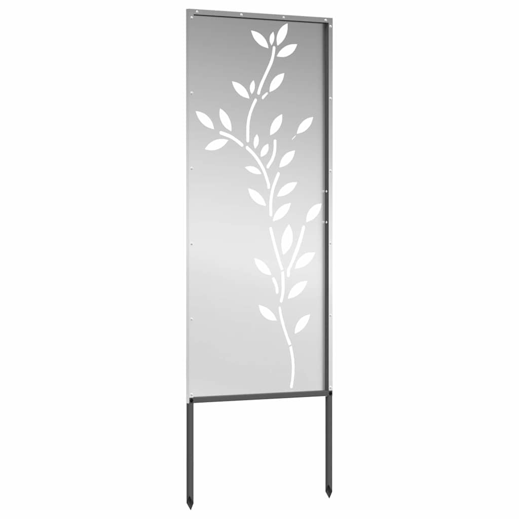 Garten dekoratives Panel Silber 50 x 140 cm Verzinkter Stahl