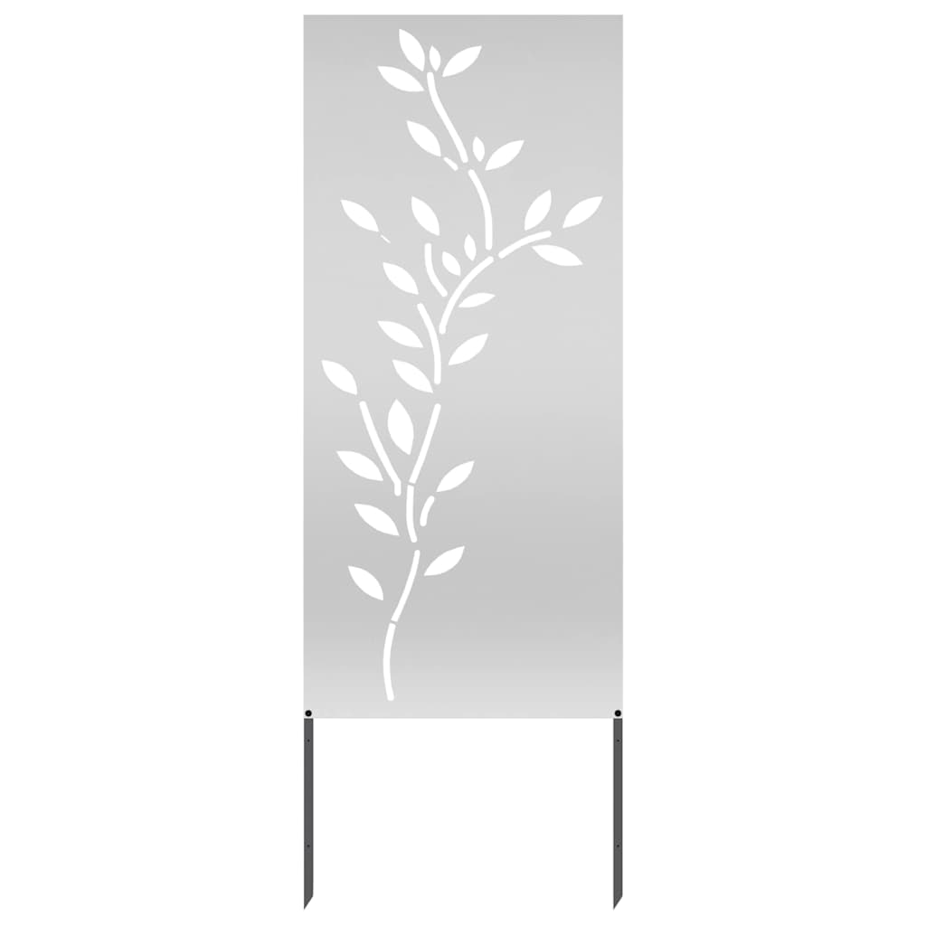 Garten dekoratives Panel Silber 50 x 140 cm Verzinkter Stahl