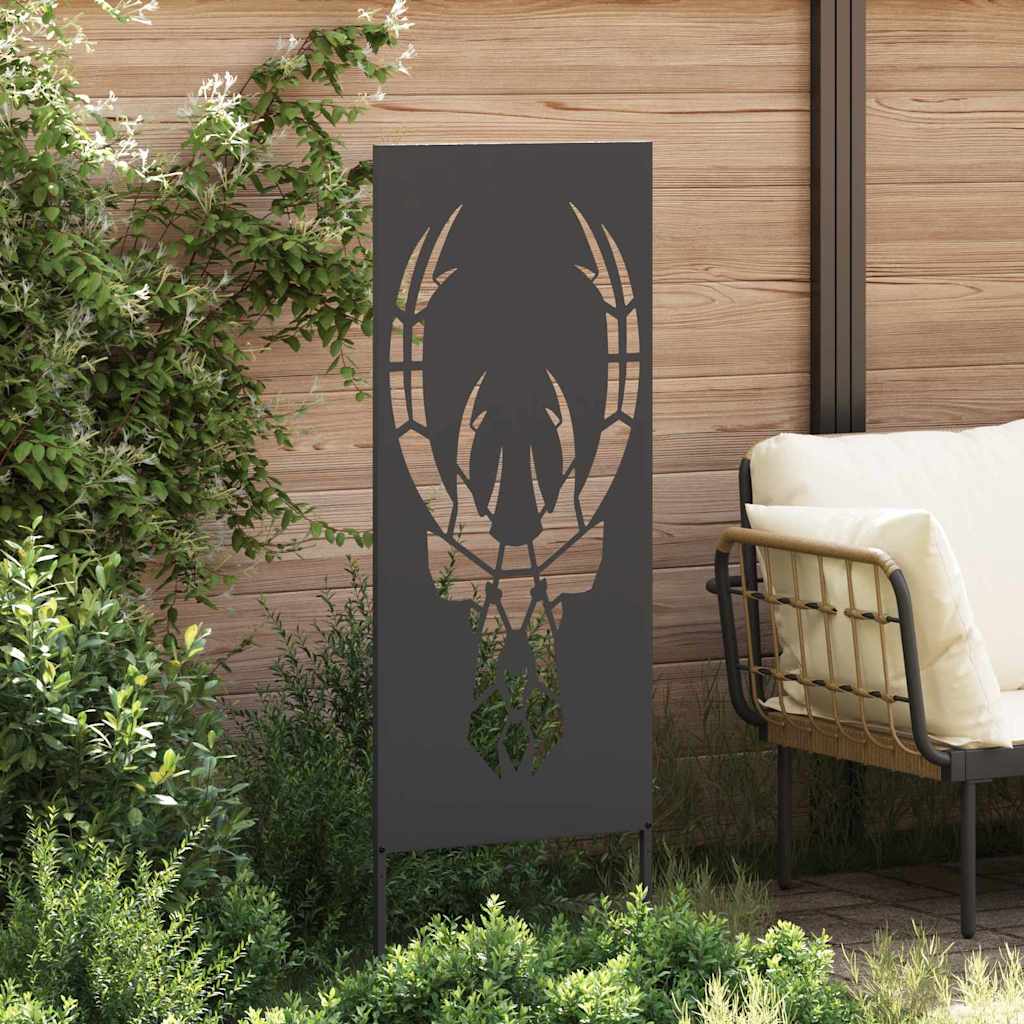 Garten dekoratives Panel Schwarz 50 x 140 cm
