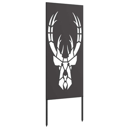 Garten dekoratives Panel Schwarz 50 x 140 cm