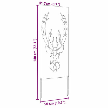 Garten dekoratives Panel Olivgrün 50 x 140 cm