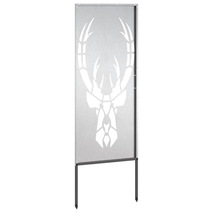 Garten dekoratives Panel Silber 50 x 140 cm Edelstahl