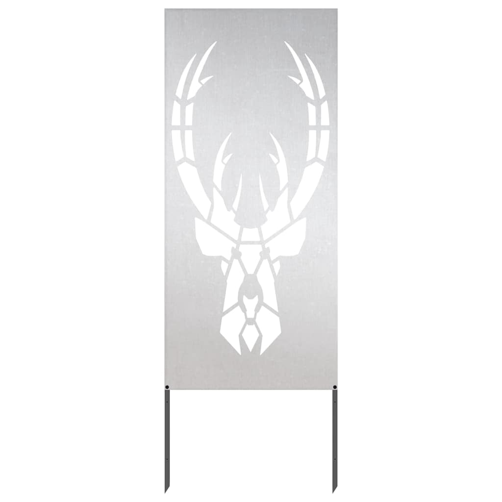 Garten dekoratives Panel Silber 50 x 140 cm Edelstahl