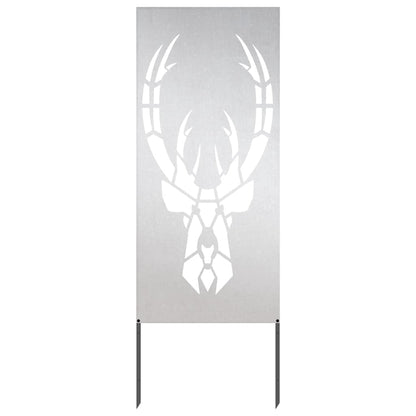 Garten dekoratives Panel Silber 50 x 140 cm Edelstahl