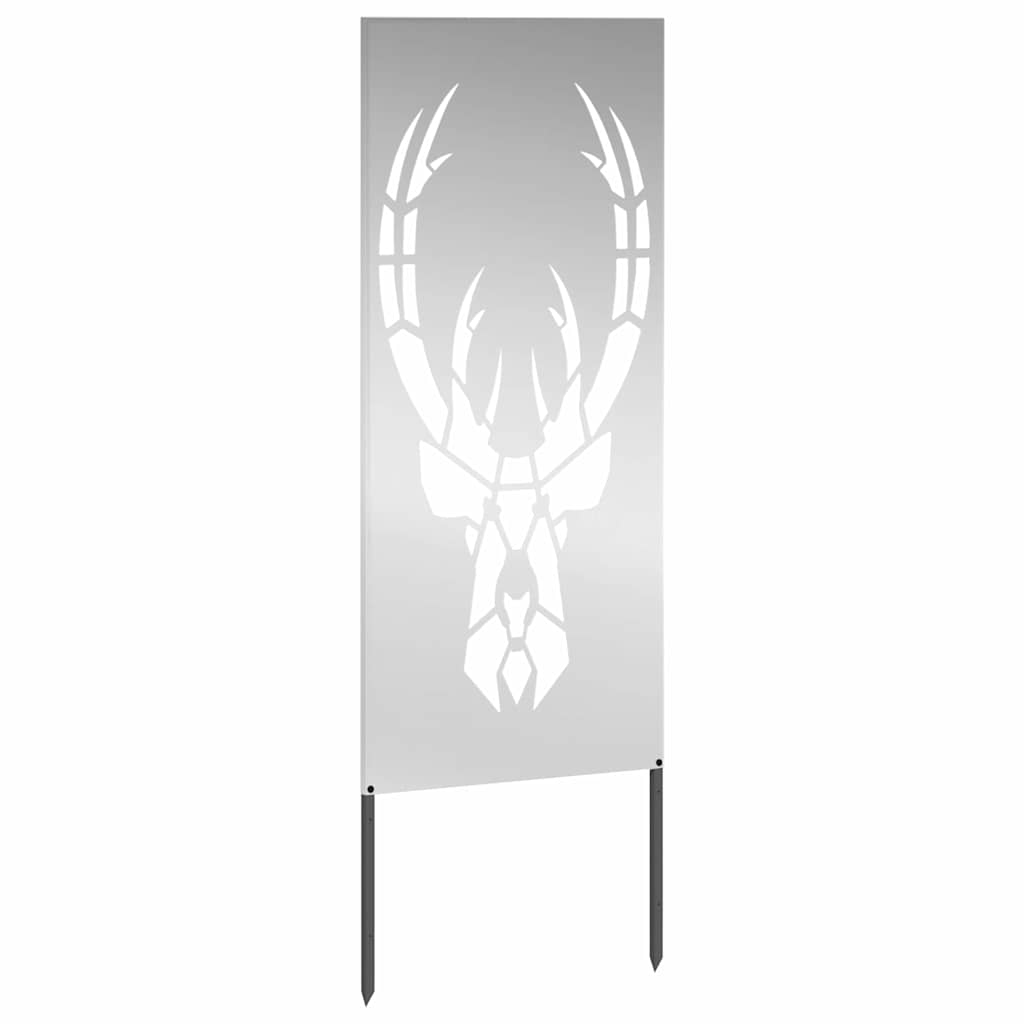 Garten dekoratives Panel Silber 50 x 140 cm Verzinkter Stahl