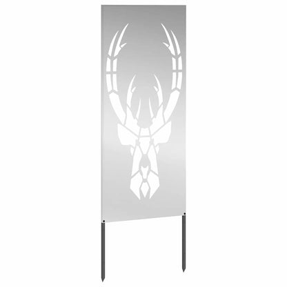 Garten dekoratives Panel Silber 50 x 140 cm Verzinkter Stahl