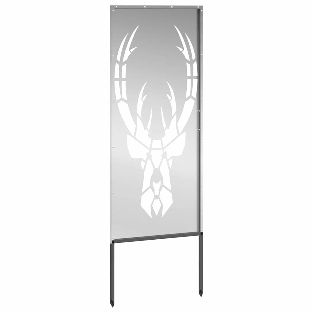Garten dekoratives Panel Silber 50 x 140 cm Verzinkter Stahl
