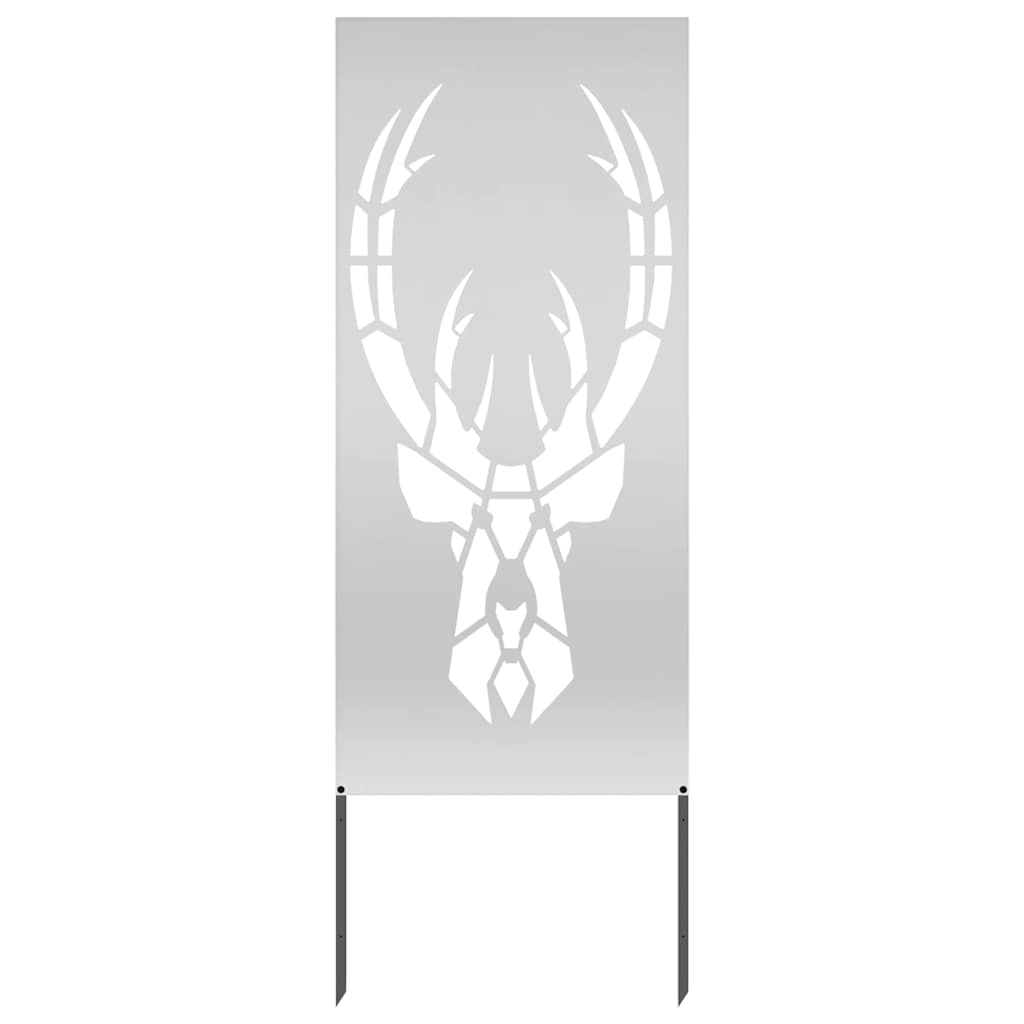 Garten dekoratives Panel Silber 50 x 140 cm Verzinkter Stahl