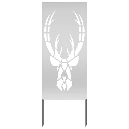 Garten dekoratives Panel Silber 50 x 140 cm Verzinkter Stahl