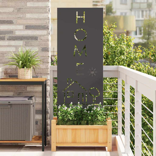 Garten dekoratives Panel Schwarz 50 x 140 cm