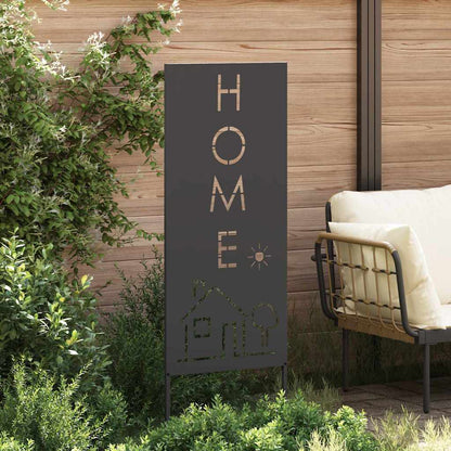Garten dekoratives Panel Schwarz 50 x 140 cm