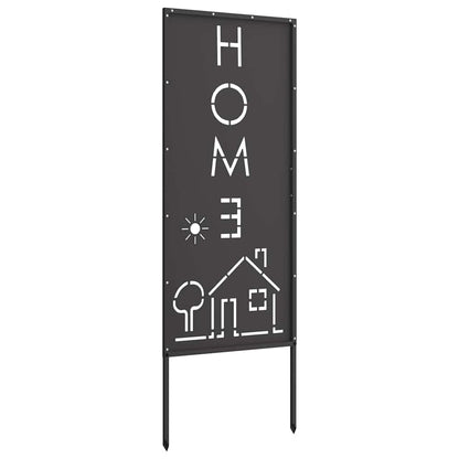 Garten dekoratives Panel Schwarz 50 x 140 cm