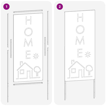 Garten dekoratives Panel Anthrazit 50 x 140 cm