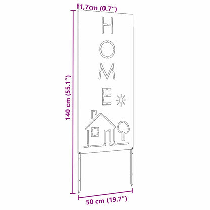 Garten dekoratives Panel Anthrazit 50 x 140 cm