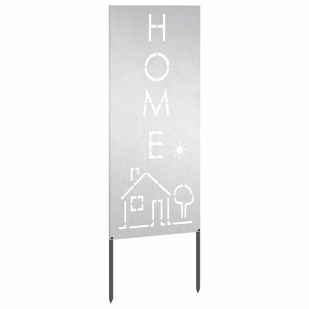 Garten dekoratives Panel Silber 50 x 140 cm Edelstahl