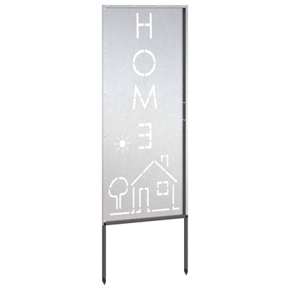 Garten dekoratives Panel Silber 50 x 140 cm Edelstahl
