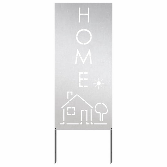 Garten dekoratives Panel Silber 50 x 140 cm Edelstahl