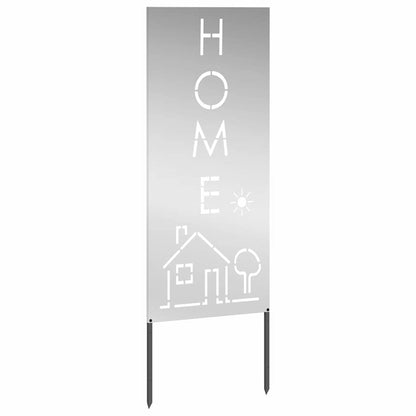 Garten dekoratives Panel Silber 50 x 140 cm Verzinkter Stahl