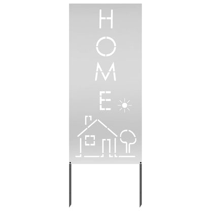 Garten dekoratives Panel Silber 50 x 140 cm Verzinkter Stahl