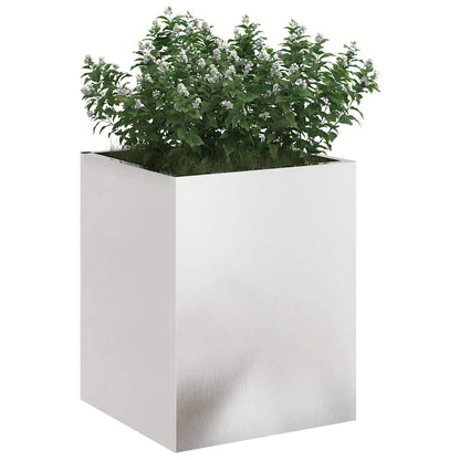 Gartenblumentopf Silber Edelstahl