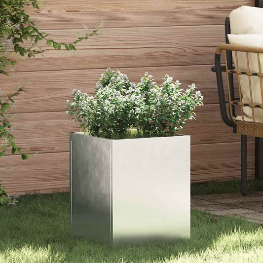 Gartenblumentopf Silber Verzinkter Stahl