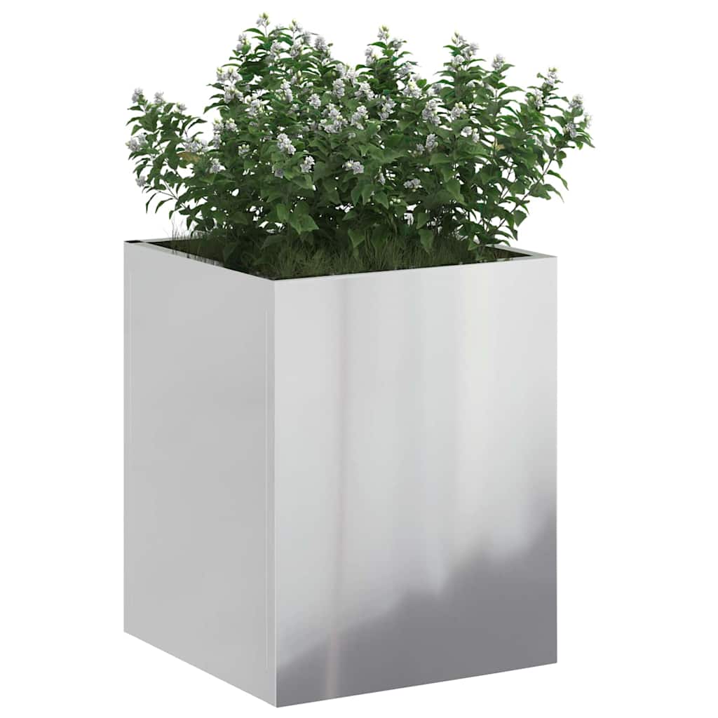 Gartenblumentopf Silber Verzinkter Stahl