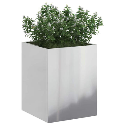 Gartenblumentopf Silber Verzinkter Stahl