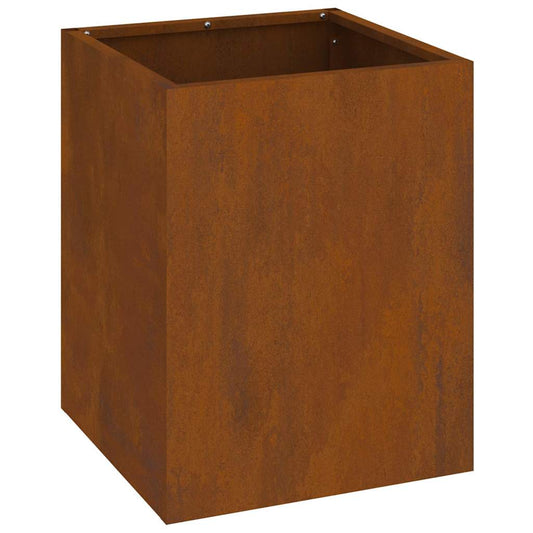 Gartenblumentopf Braun 32 x 32 x 40 cm Wetterfestes Stahl