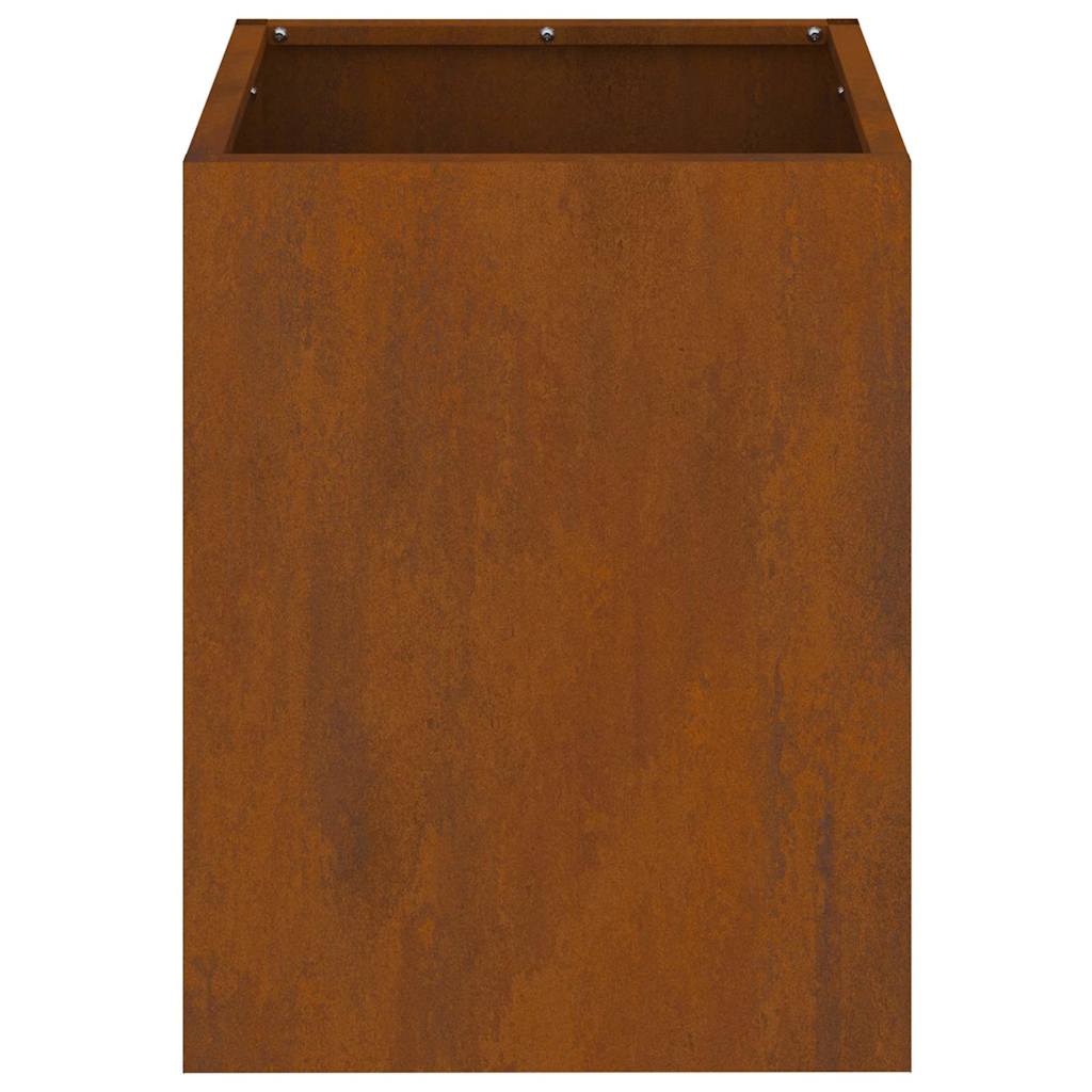 Gartenblumentopf Braun 32 x 32 x 40 cm Wetterfestes Stahl