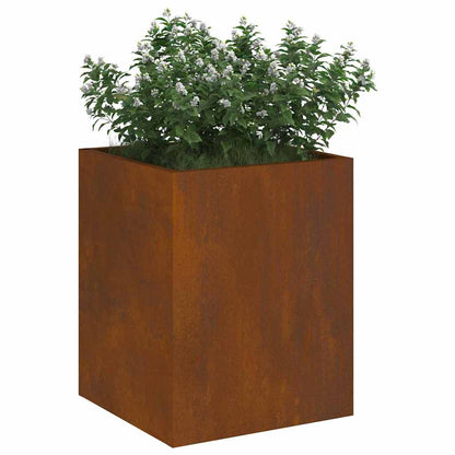 Gartenblumentopf Braun 32 x 32 x 40 cm Wetterfestes Stahl