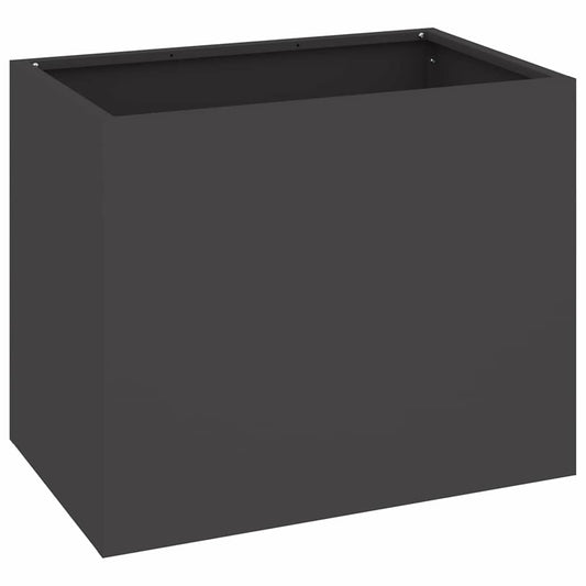 Gartenblumentopf Schwarz 50 x 32 x 40 cm Kaltgewalzter Stahl