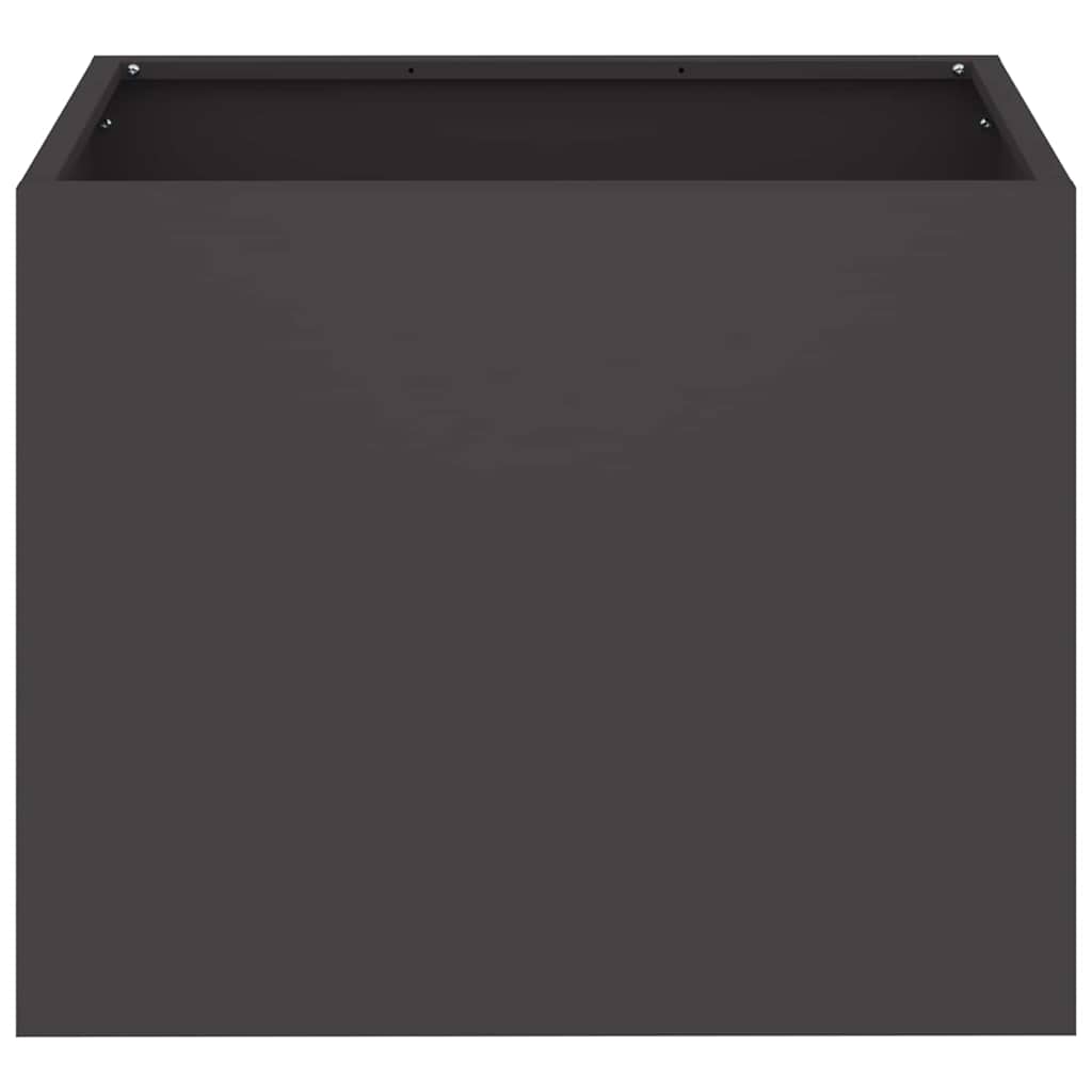Gartenblumentopf Schwarz 50 x 32 x 40 cm Kaltgewalzter Stahl