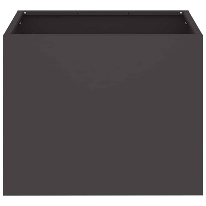 Gartenblumentopf Schwarz 50 x 32 x 40 cm Kaltgewalzter Stahl